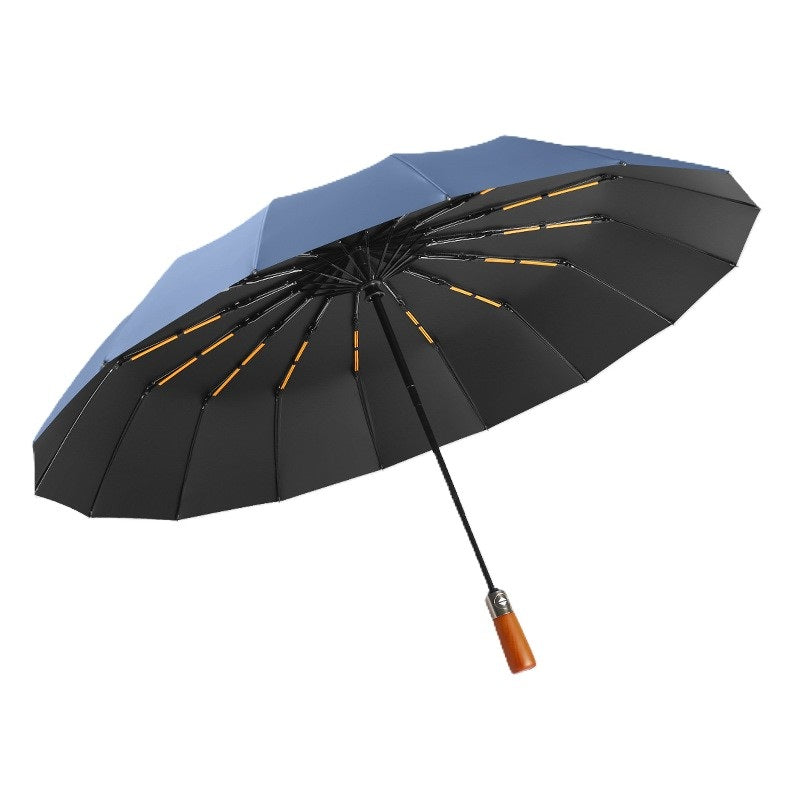 Cedar® Executive Wood Handle Foldable Umbrella 32 spokes