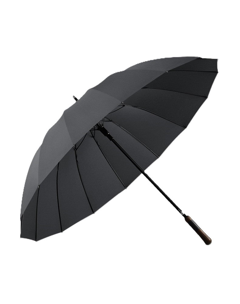 Cedar® Timeless Straight Wood Handle Umbrella 16 Spokes Windproof Large Automatic