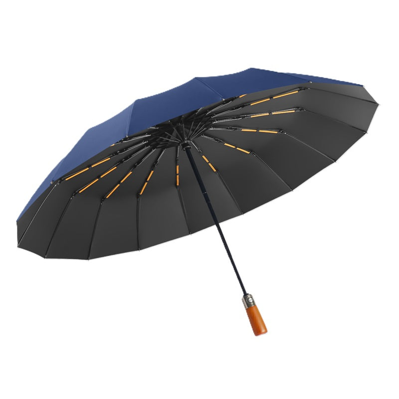 Cedar® Executive Wood Handle Foldable Umbrella 32 spokes