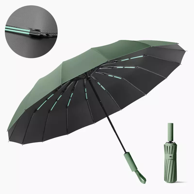 Cedar® Premier foldable Umbrella 32 spokes Extra Strength Automatic UV Protection