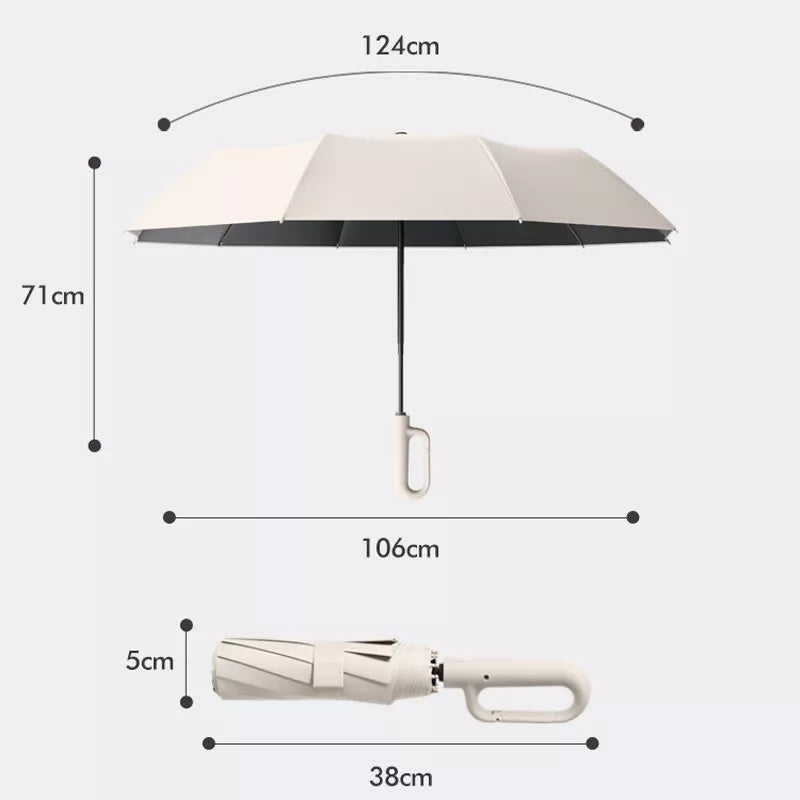 Cedar® Ring Buckle Umbrella - 20 spokes, Double Strength, Wind & UV Resistant