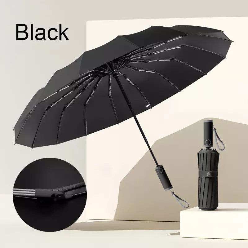 Cedar® Maxi Strength foldable Umbrella 112 spokes Storm Resistant