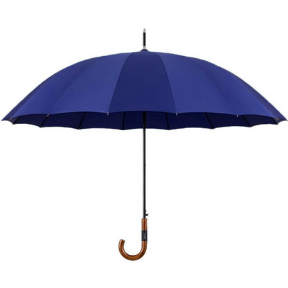 Cedar® Timeless Wood Handle Umbrella Solid Curved 16 Spokes